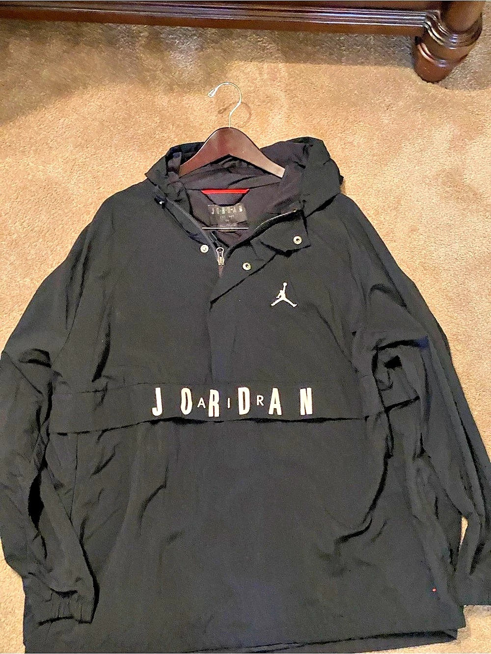 Jordan Jumpman Classics Windwear Jacket Black Size XXL Preowned